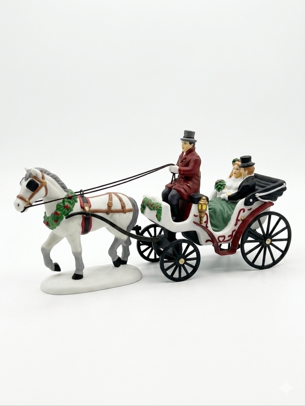 Department 56 Christmas in the City A Carriage Ride For The Bride Retired Retro